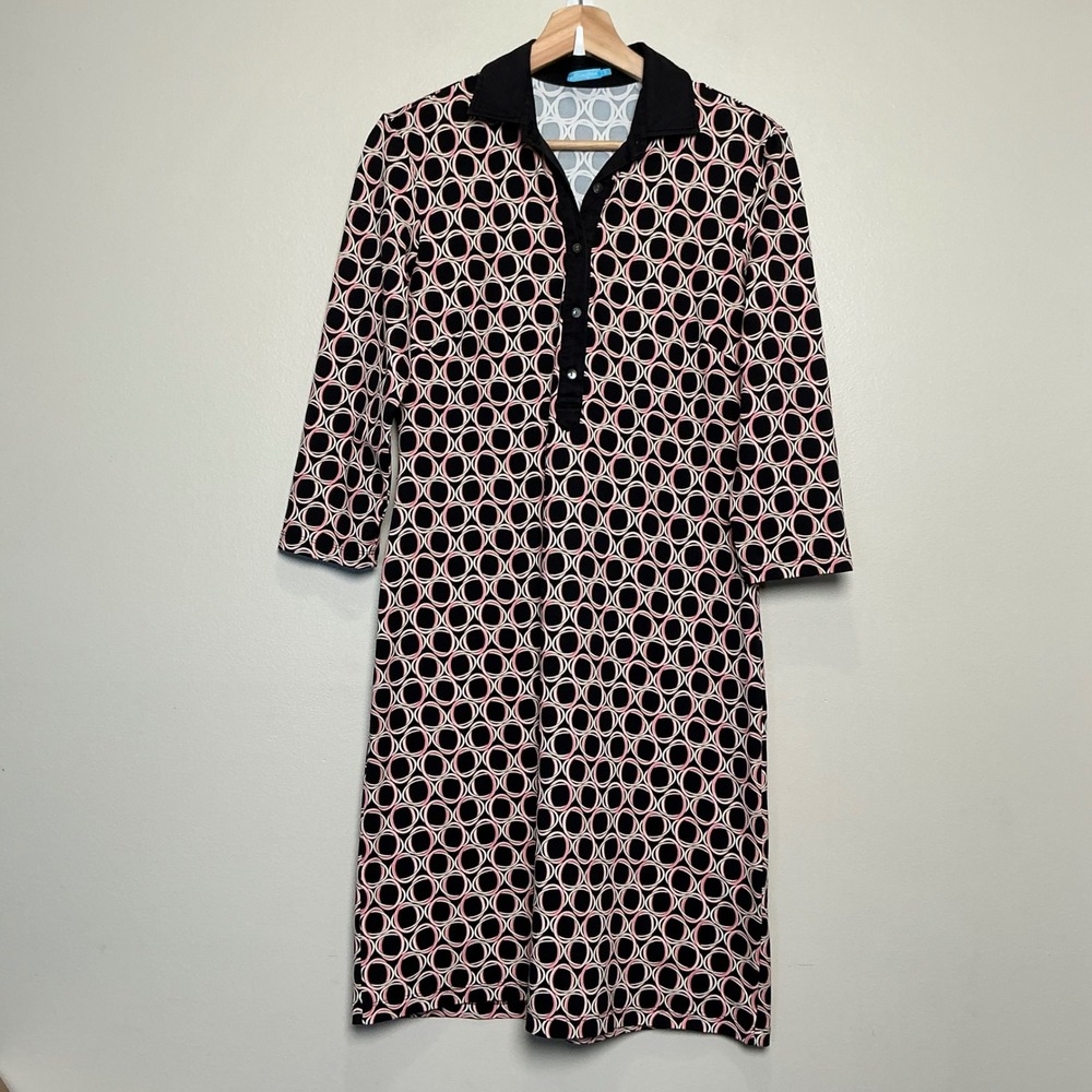 J.McLaughlin Catalina‎ Cloth Dress Women's SMALL Collar Buttons Shift Resort